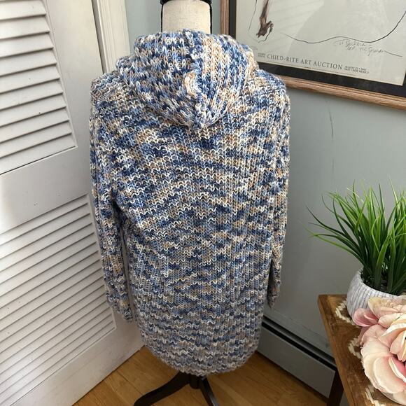 ANTHROPOLOGIE MOTH Womens Sweater XS Hooded Chunky Cardigan Oversized Bohemian - Picture 5 of 11